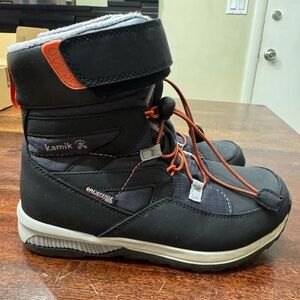 Kamik Black Kids Snow Boots